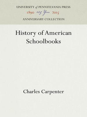 cover image of History of American Schoolbooks